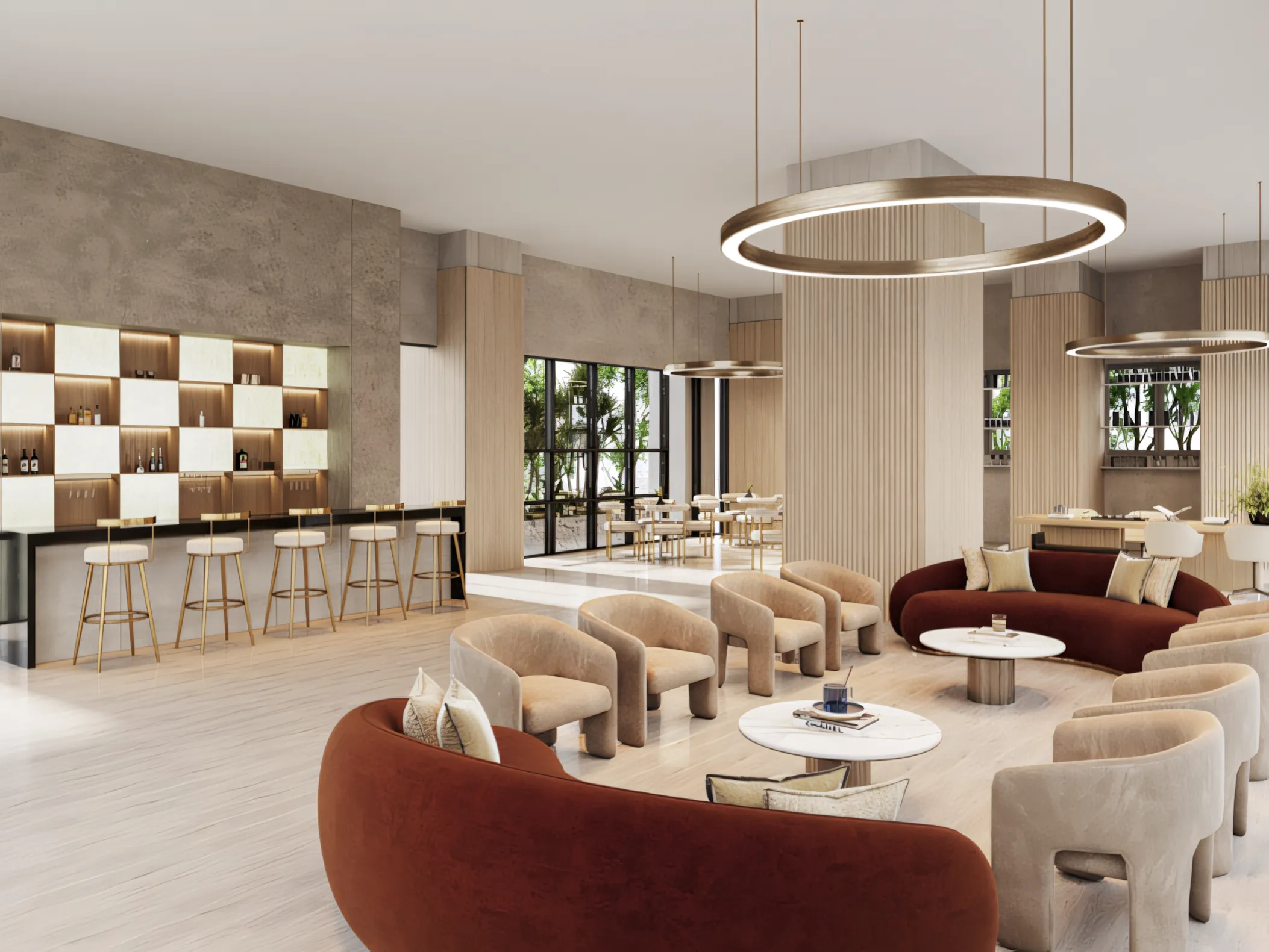 Exclusive resident social lounge at Cappella Embassy Embassy Row